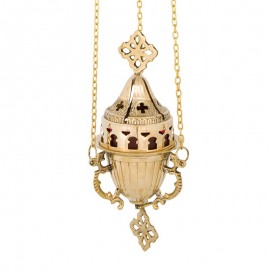 ΚΑΝΤΗΛΙ ΜΠΡΟΥΤΖΙΝΟ ΧΡΥΣΟ ΜΕ ΚΑΠΑΚΙ