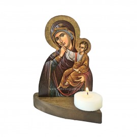 ΠΑΝΑΓΙΑ -ΧΡΙΣΤΟΣ ΞΥΛΙΝΟ ΔΙΑΚΟΣΜΗΤΙΚΟ ΓΙΑ ΡΕΣΟ Η' ΚΑΝΤΗΛΟΚΟΥΠΑ