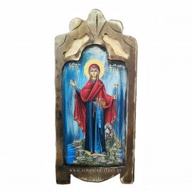 ΠΑΝΑΓΙΑ Η ΑΘΩΝΙΤΙΣΣΑ Ή ΠΑΝΑΓΙΑ ΤΟΥ ΑΓΙΟΥ ΟΡΟΥΣ - ΞΥΛΟΓΛΥΠΤΟ ΕΙΚΟΝΙΣΜΑ.