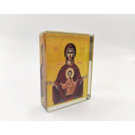 ΠΑΝΑΓΙΑ ΤΣΑΜΠΙΚΑ ΓΥΑΛΙΝΟ ΕΙΚΟΝΑΚΙ