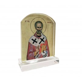 ΑΓΙΟΣ ΝΙΚΟΛΑΟΣ ΓΥΑΛΙΝΟ ΕΙΚΟΝΑΚΙ